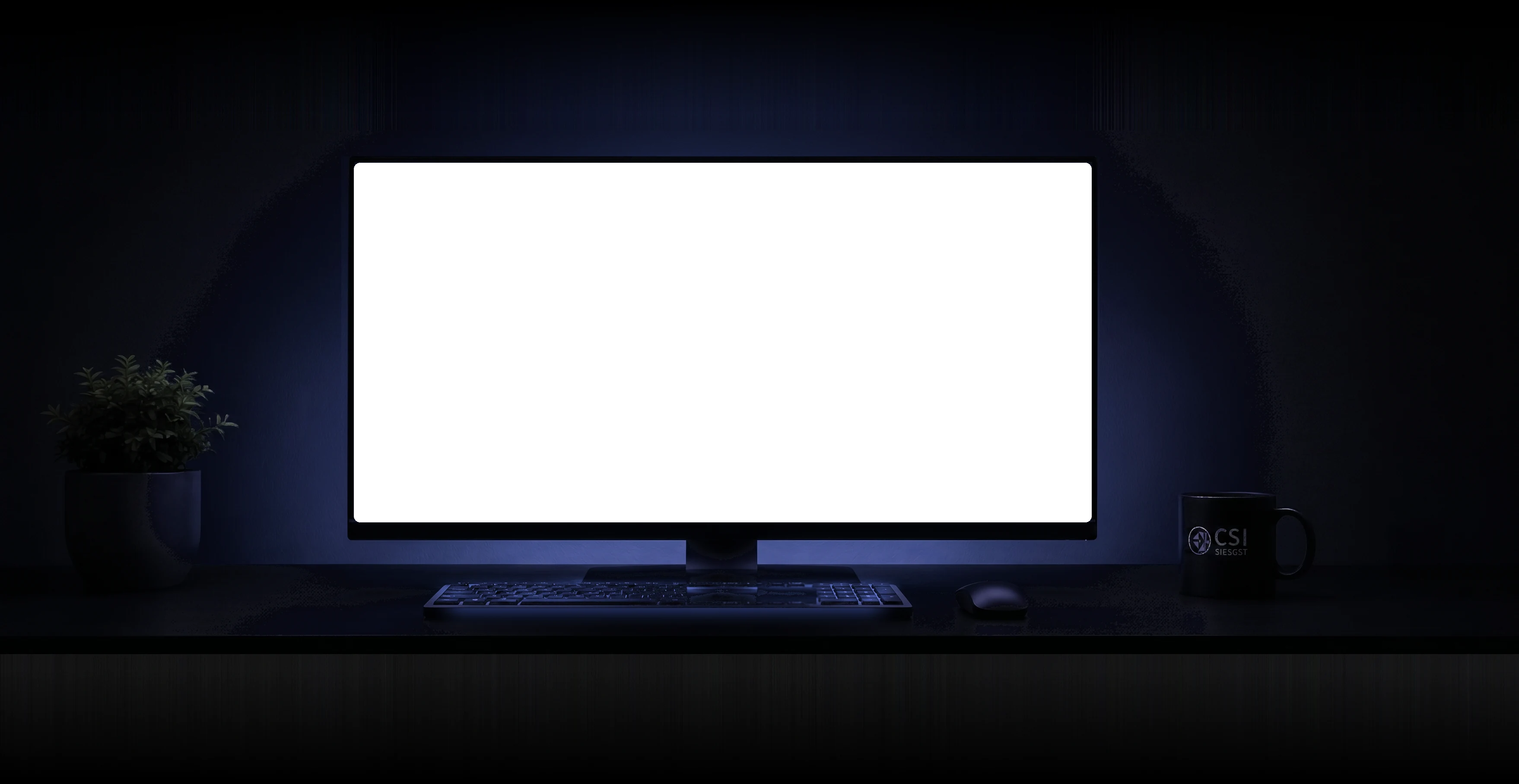 Physical Monitor Desk Scene